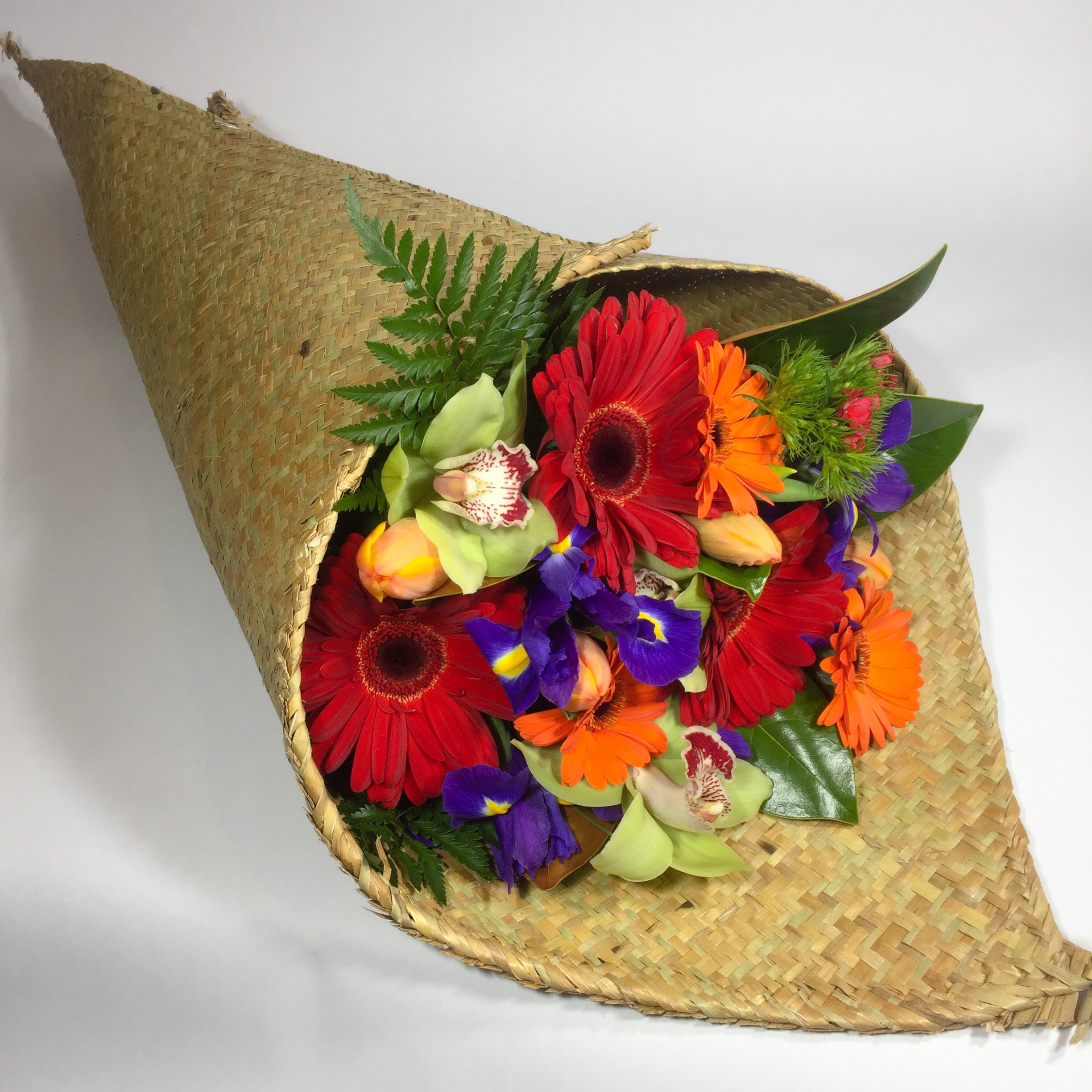 flax wrapped flowers for delivery in Wellington